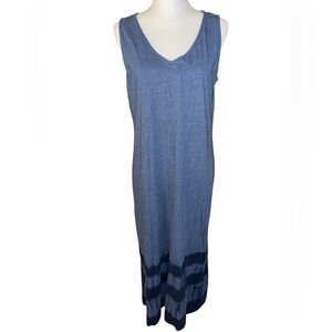 J. Jill Pure Jill Tie Dyed Maxi Dress Blue Cotton Size Medium